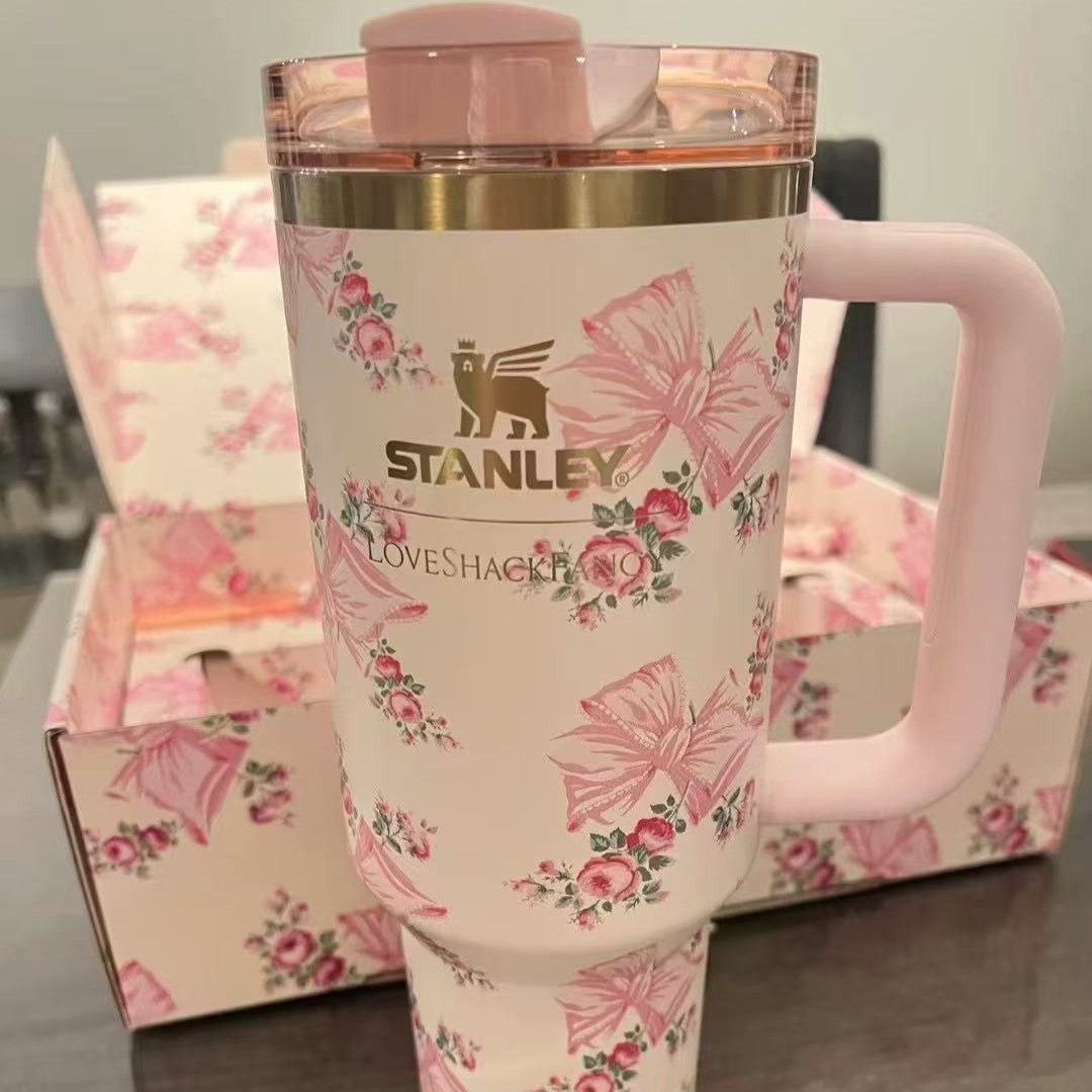 40oz Termoslu Qulp və Samanlı Polad Kubok