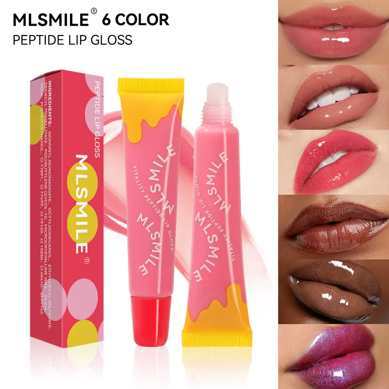 MLSMILE бальзам для губ, увлажняющий нюдовый блеск для губ, зеркальный эффект, длительный эффект