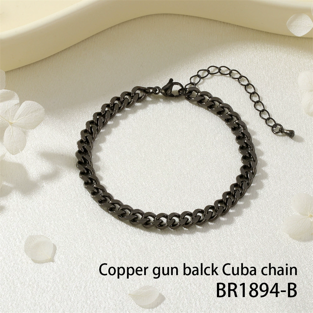 Медная черная модная металлическая bracelet, простая и элегантная конструкция