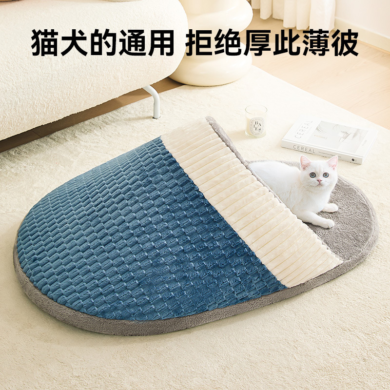 新款狗窝四季通用可拆洗柯基半封闭式宠物睡垫沙发宠物床安全感窝|undefined