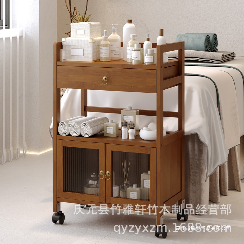 美容院专用小推车置物架美容仪器美甲收纳推车多功能可移动工具车