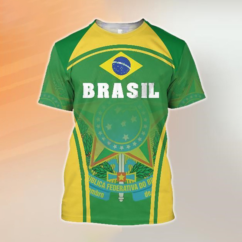 2022 New Football Casual Sportswear World Cup Event Fans Cheer Short Sleeve Round Neck T-Shirt 2022 New Football Casual Sportswear World Cup Event Fans Cheer Short Sleeve Round Neck T-Shirt