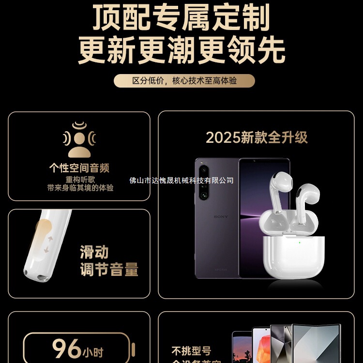 Bluetooth Headset True Wireless 2025 New for SONY Sony Semi In-Ear High Sound Quality