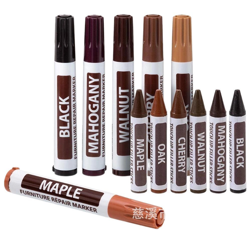 [En stock 2 piezas de disparo inicial] muebles de carpintería pluma 10 colores, muebles lápices de colores 10 colores, sacapuntas lápices de colores dedicado