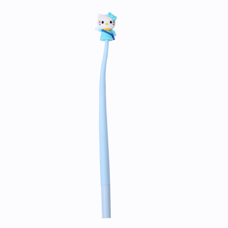 Nuevo gato de goma suave mecedora pluma de gel de alta apariencia de la pluma regalo lindo modelado de la pluma se siente mejor