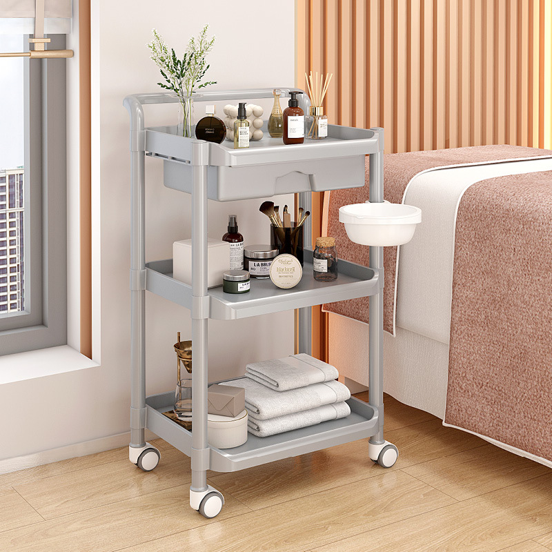 Cajón gris de tres capas + nuevo modelo de plástico completo en maceta * 0x0x0cm * *