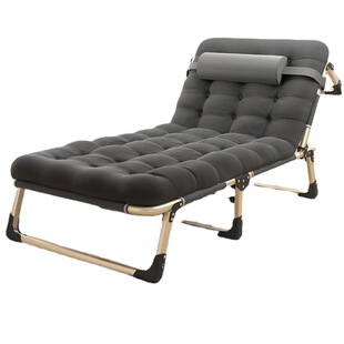 Folding Bed Single Lunch Break Nap Office Recliner Household Simple Accompanying Bed Adult Portable Beach Army Bed
