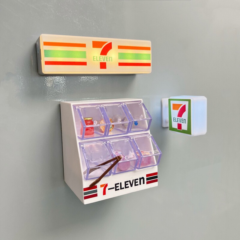 ミニシミュレーションディスプレイキャビネット冷蔵庫ステッカーおもちゃキャンディボックス収納ボックスドールハウスアクセサリーミニチュアシーン装飾品|undefined