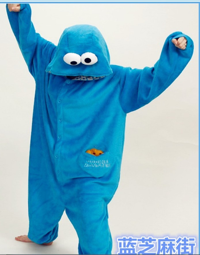 Transfronteriza de otoño e invierno de dibujos animados de animales pijamas de una pieza de franela engrosada versión higiénico kumamoto oso cálido homewear lote mixto