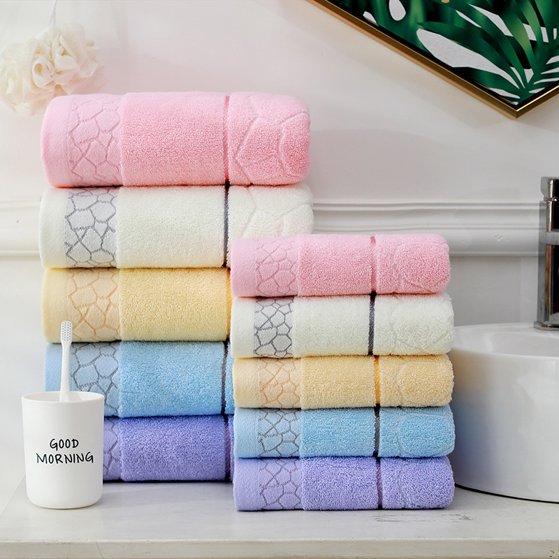 Manufacturer wholesale adult thick solid color cotton bath towel baby absorbent soft hotel gift towel