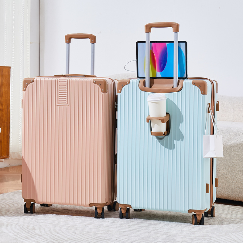 Maleta de mujer red retro 20 pulgadas pequeña caja de viaje 24 pulgadas maleta de estudiantes ruedas silenciosas