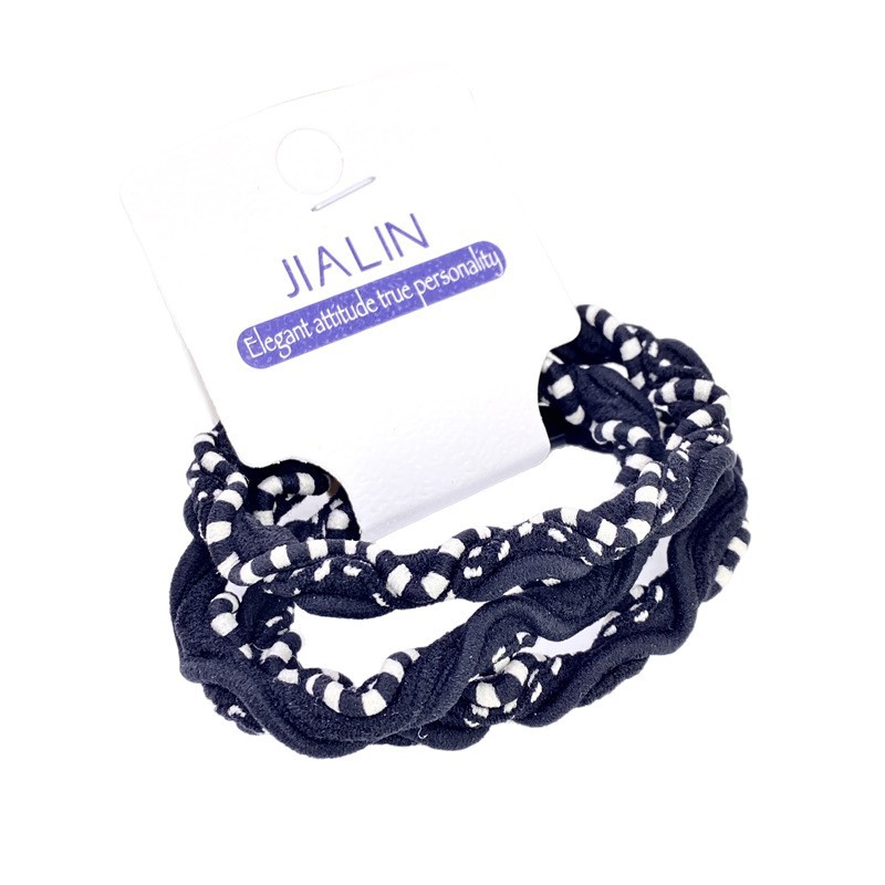 Estilo coreano básico de dos colores trenza pelo cuerda pequeña etiqueta clara accesorios para el pelo 3 Tarjeta de uñas chica cabeza cuerda 2 Yuan tienda suministro