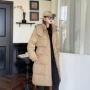 口袋新款白鸭绒帽子羽绒服