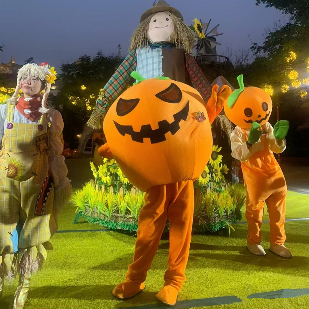 人偶服人穿行走表演服充气吉祥物物头套卡通玩偶高端泡沫鬼节卡通