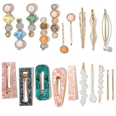 INS perla horquilla traje europeo y americano transfronterizo Amazon acrílico acetato horquilla accesorios para el cabello de las mujeres fabricante