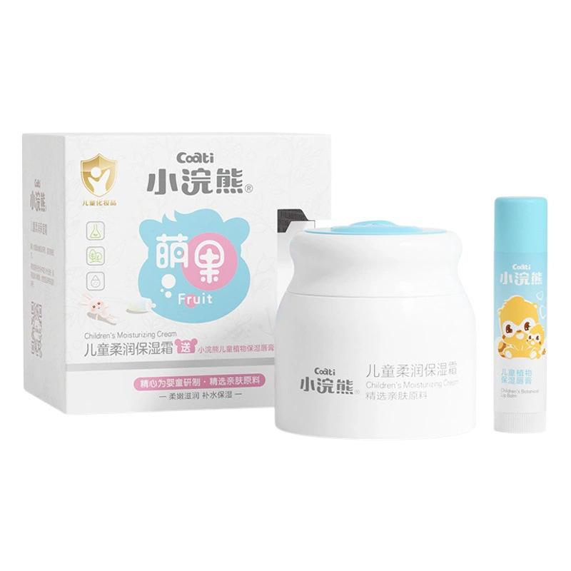Увлажняющий крем с маленьким енотом, Детский Зимний уход за кожей, Детский Крем для лица, питательный крем с шелухой, губная помада, Детский Крем для лица, лосьон