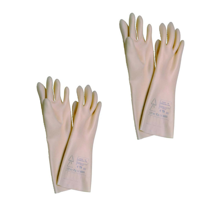 米色低压1KV绝缘手套AV4720天然乳胶防护手套
