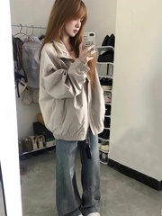 外套女春秋季2025新款学生韩版宽松小个子薄款工装休闲夹克ins潮