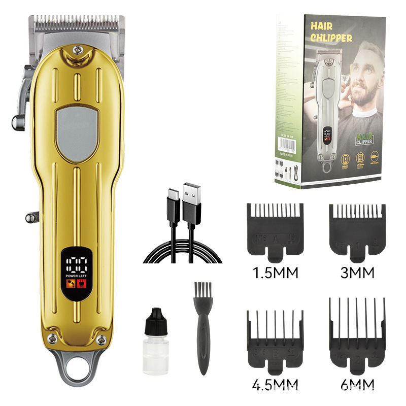 Nuevas maquinillas de afeitar eléctricas transfronterizas, cortadores de pelo, cortapelos de aceite, cortapelos, cortapelos, cortapelos, cortapelos, cortapelos eléctricos domésticos profesionales recargables