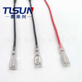 厂家直销  生产单芯电子线 电线加工线 带圆环端子 胶壳单芯电子