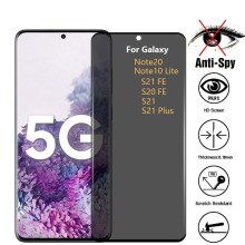 适用三星A系A14 5G防窥钢化膜A5高清S21玻璃NOTE10 lite手机贴膜