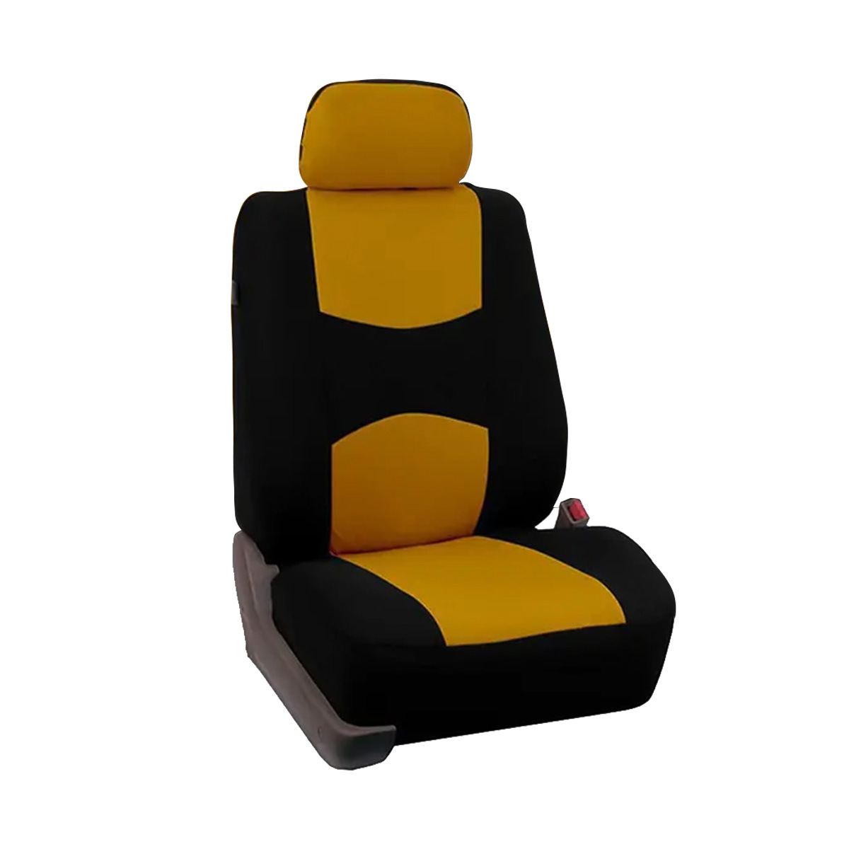 Fundas universales de tela para asientos de coche, superventas transfronterizas, diseño sencillo con bloques de color, fundas de cojín suaves y cómodas al por mayor.