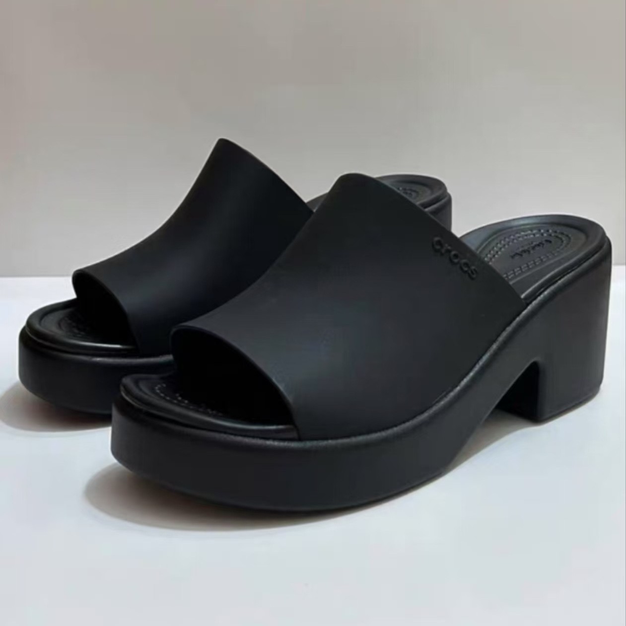 Comfortable mule for leisure heels platform