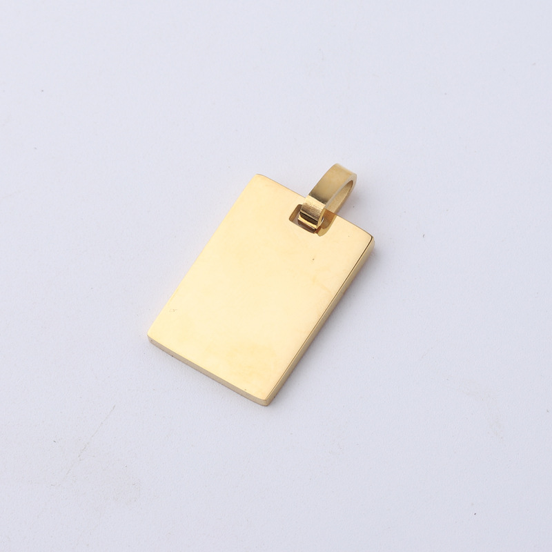 1 Piece Stainless Steel None 18K Gold Plated Rose Gold Plated Solid Color Polished Pendant display picture 6