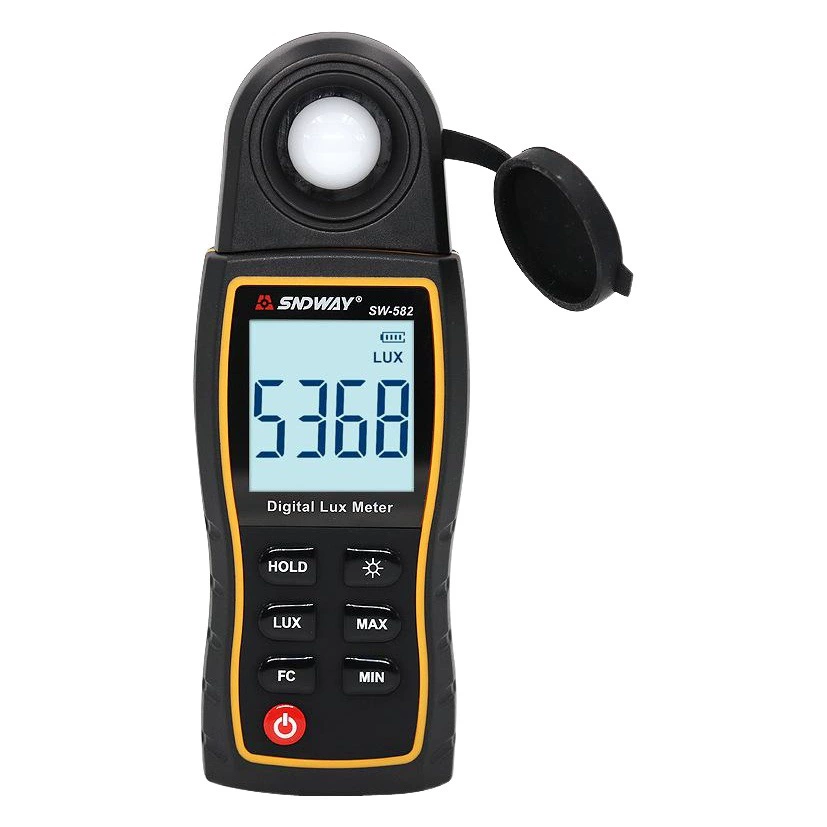 SNDWAY/Shindawei SW582 Цифровой светомер Высокоточный цифровой дисплей Измеритель света Ручной световой тест