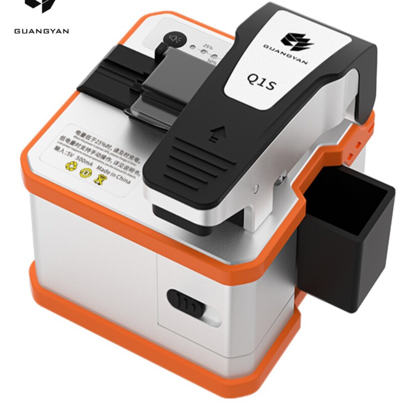 Electric high precision Q1S fiber cutter hot melt cold joint special cutter automatic back cutting machine