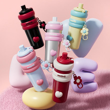 轻奢高级感水杯子316不锈钢便携咖啡杯大容量高颜值小众保温水壶