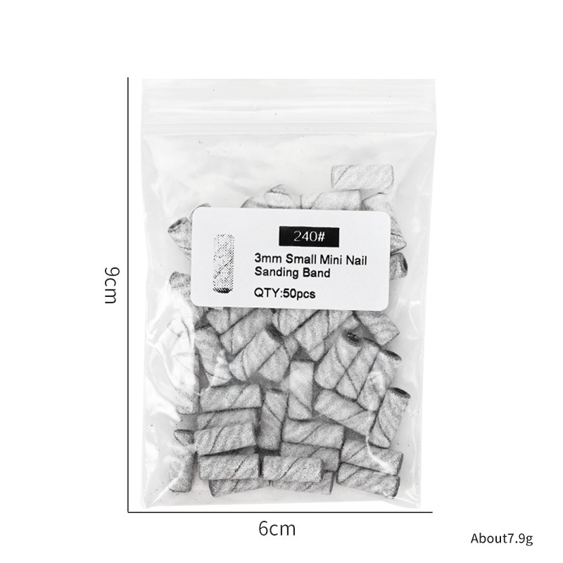 50pcs white small sand circle bag is equipped with 240#(without bearing)