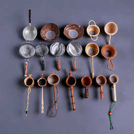 各种手工打磨竹根茶漏滤茶器茶叶过滤器茶道零配竹质工艺品竹制品