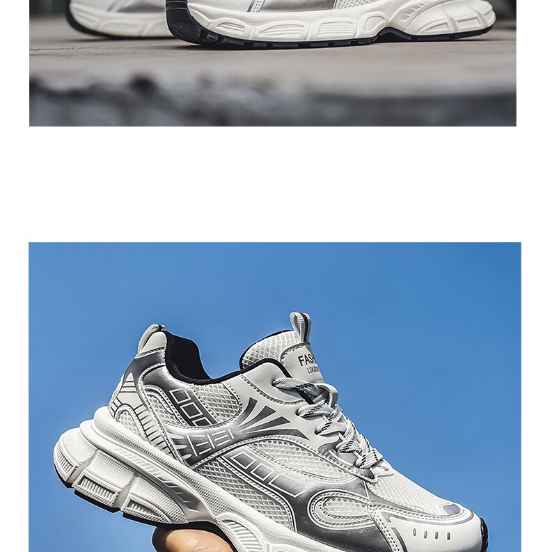 Men's Summer Mesh Breathable Sneakers For Teenagers, Casual Running With Height-increasing Design, Featuring A High-end_vogvips.com