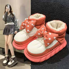2023年秋冬季新款厚底可愛卡通棉鞋女網紅加厚加絨舒適百搭雪地靴