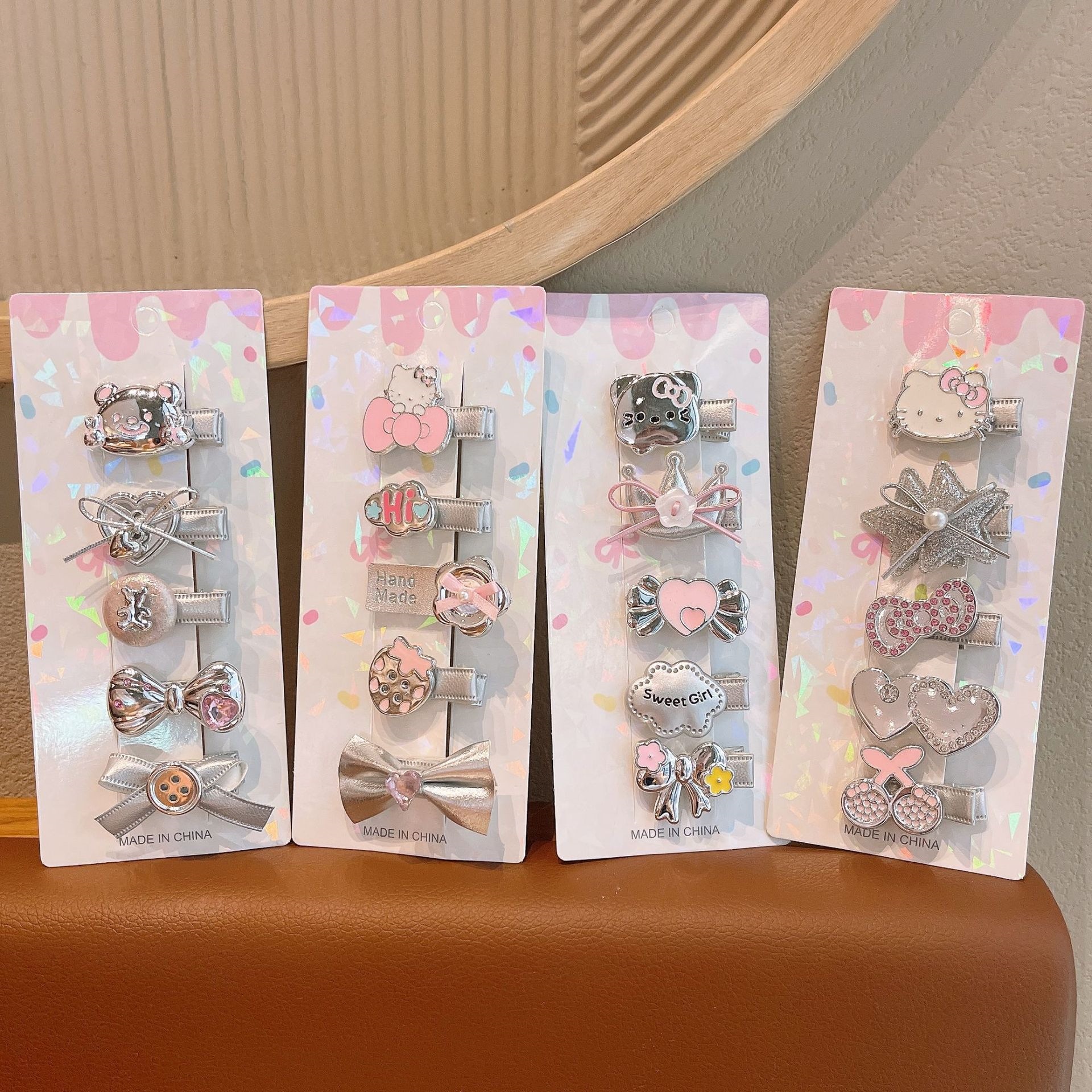 Nuevas tarjetas de cabello para niños dibujos animados clip para el cabello para mujeres adorables para el cabello para niñas pequeñas tarjetas de cabeza ventiladas clip de boca de pato