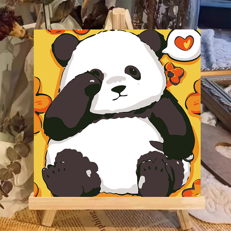 Pintura al óleo digital animal 20 * 20 dibujos animados pintados a mano para curar la pintura pintada a mano pintada al por mayor pintada a mano image 17
