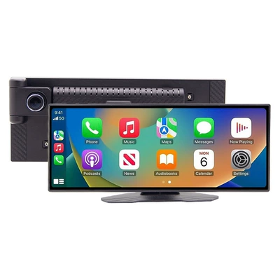 Driving recorder – Phone Screen Projection Navigator - no-card-1126inch-wireless-screen-projection-4k-ultra-clear-front-lens-desktop-stand