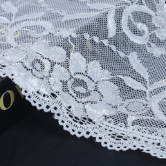 新款15cm彈力亮光絲蕾絲網布 錦氨女士內褲花邊DIY手作面料