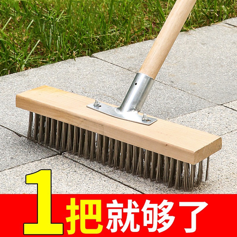 刷地刷子长柄地刷青苔刷硬毛清洁刷洗地刷钢刷地板刷不锈钢钢丝刷-阿里巴巴