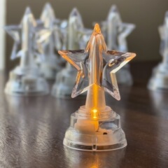 亚马逊现货透明星星蜡烛灯活动氛围生日聚会幼儿园玩具跨境新款