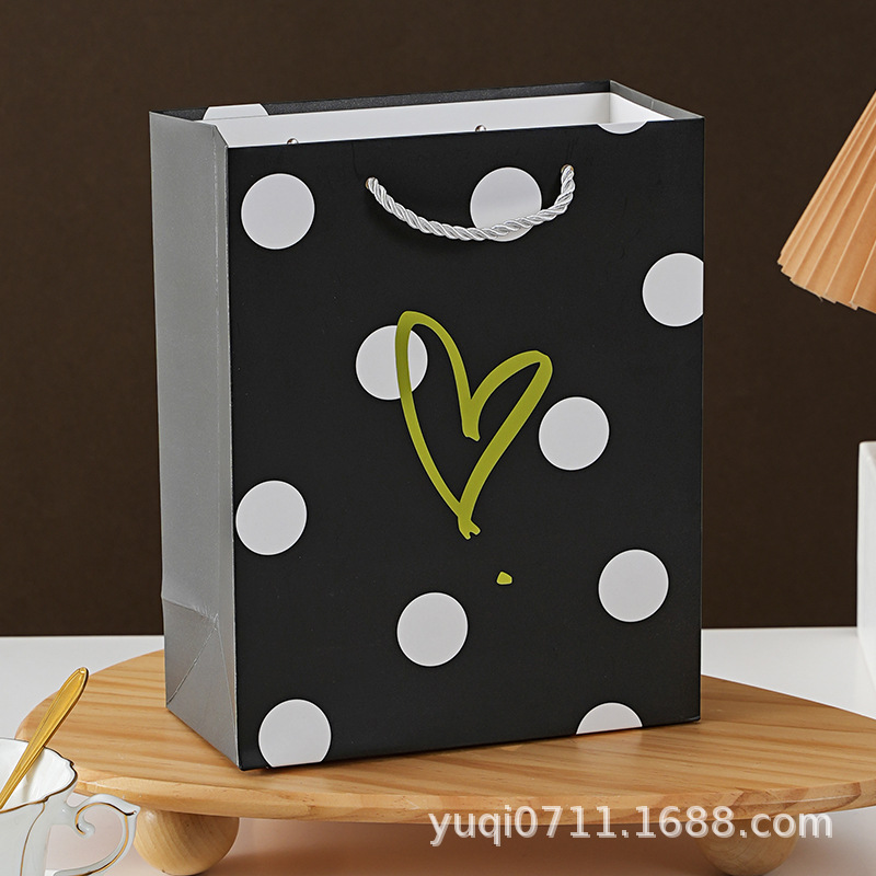 Bolsa de mano simple de alta calidad, embalaje de ropa de alta gama, bolsas de regalo, bolsas de cartón blanco, logotipo de impresión directa