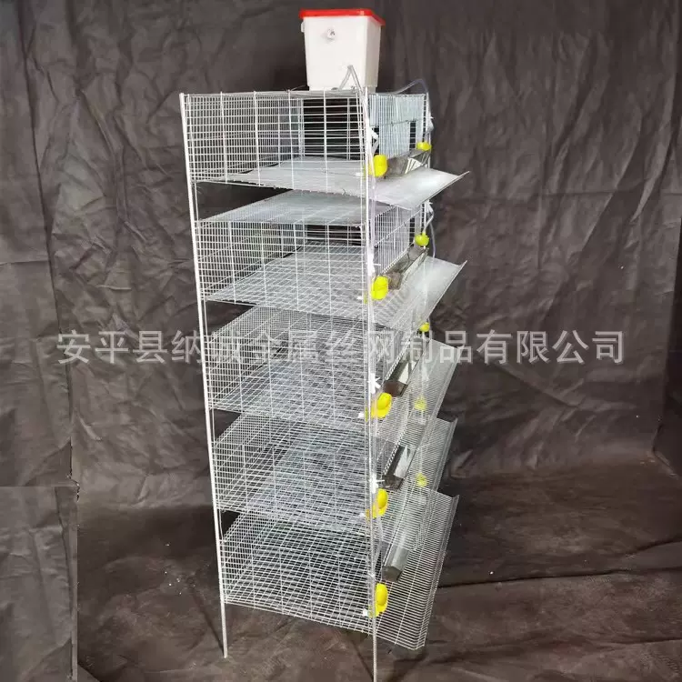 6层养殖场立式节省空间鹌鹑笼子 鸟笼鹌鹑蓝胸鹌鹑鹧鸪自动化养殖
