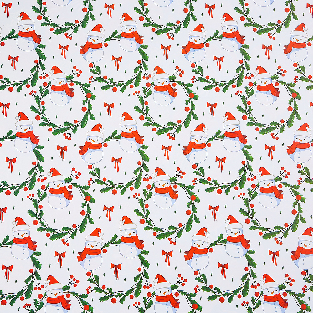 Corona de muñeco de nieve; 50x70cm