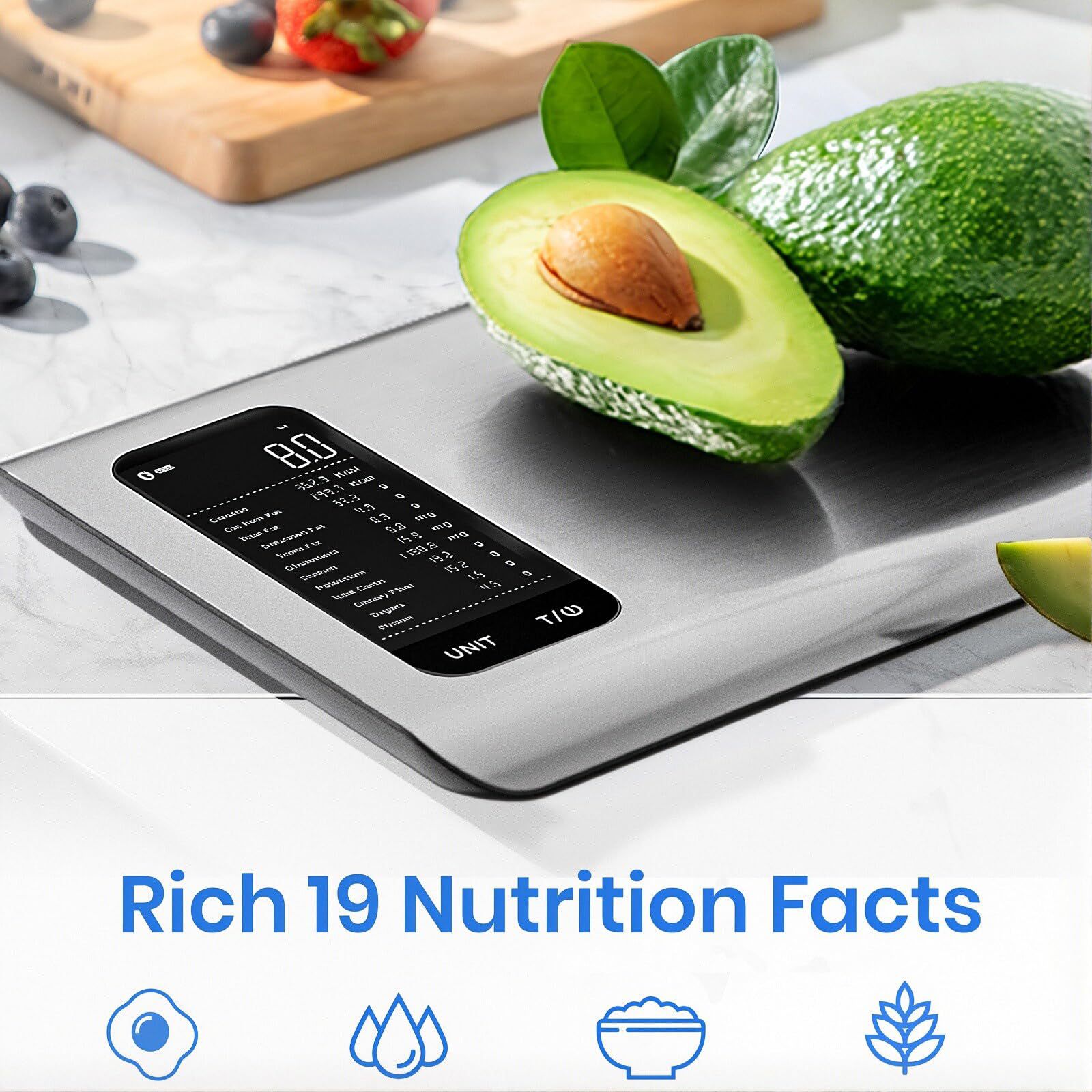 Smart scales that support mobile app connectivity, health scales, electronic scales, food seasoning scales.