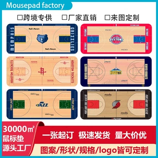NBA篮球队超大号防滑 鼠标垫湖人篮网勇士詹姆斯科比库里桌垫定制