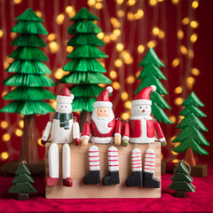 Wooden craft Christmas decoration Christmas gift Christmas creative ornament desktop ornament Christmas decoration