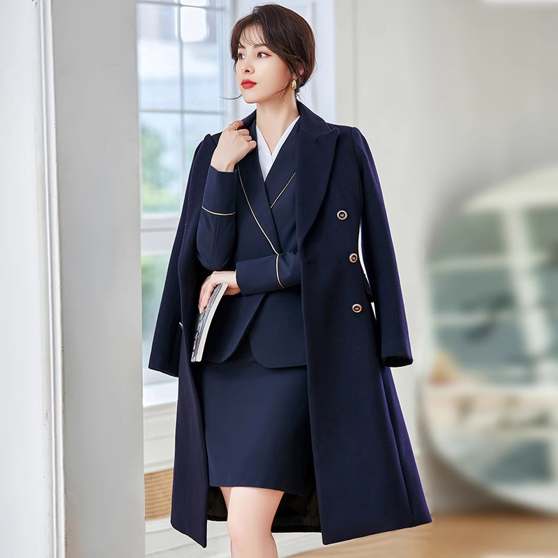 Suit jacket women 2023 new spring and autumn high-end suit woolen suit formal fashion hotel professional clothing