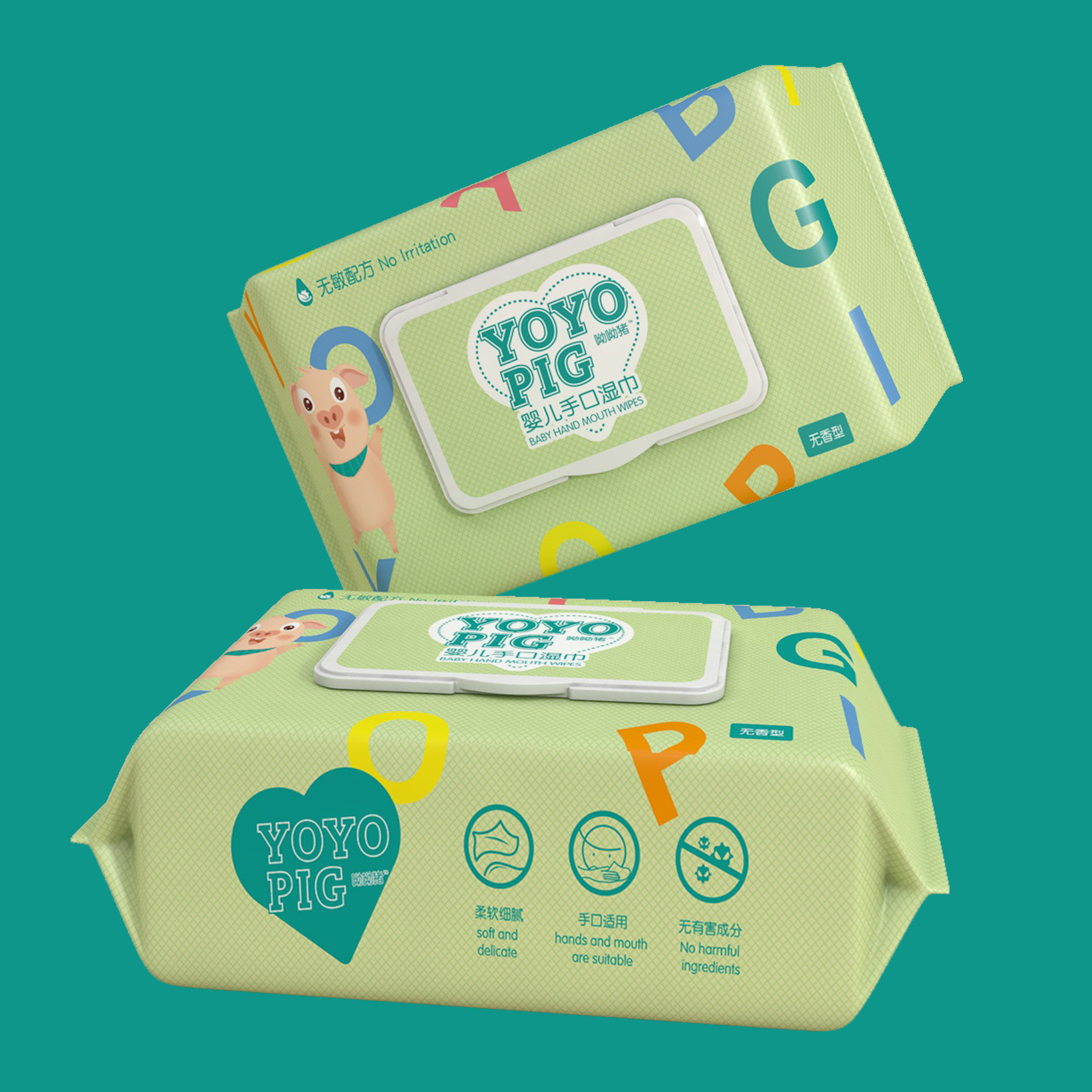 Toallitas de bebé 80 bombeo 60 bombeo bebé recién nacido niños tejido húmedo con tapa bolsa grande tejido húmedo fábrica al por mayor