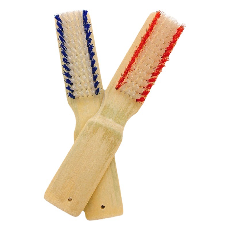 Aumentar el grosor cepillo de zapatos de bambú largo cepillo de zapatos de doble color cepillo de lavandería cepillo de piso de un dólar y dos dólares tienda por departamentos al por mayor